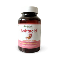 Ashtacid Tablets Ayurvedic Herbal Supplement bottle on white background